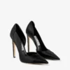 Brigitte 120 svarta satinpumps