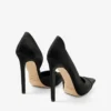 Brigitte 120 svarta satinpumps