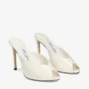 Brigitte Mule 100 Latte Mules i lackläder