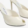 Brigitte Mule 100 Latte Mules i lackläder