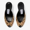 Brigitte Mule 100 Mules i naturligt ponnyskinn med leopardmönster Brigitte Mule 100 Mules i naturligt ponnyskinn med leopardmönster