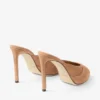 Brigitte Mule 100 – Mules i tofféfärgat mocka