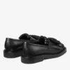 Buff Loafer med fransar Loafers i svart boxkalvskinn