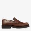 Buff Loafer Mocha Loafers i polerat läder