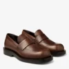 Buff Loafer Mocha Loafers i polerat läder