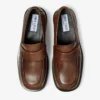 Buff Loafer Mocha Loafers i polerat läder