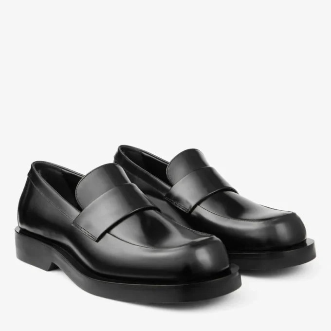 Buff Loafer Svarta loafers i boxkalvskinn
