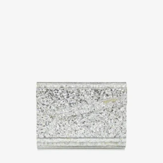 Candy Champagne grovglittrig akrylclutch