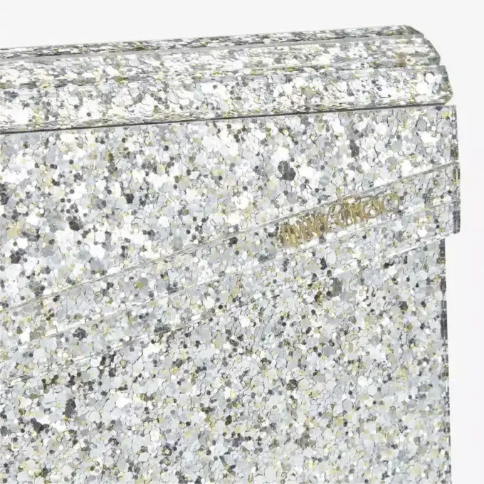 Candy Champagne grovglittrig akrylclutch Candy Champagne grovglittrig akrylclutch
