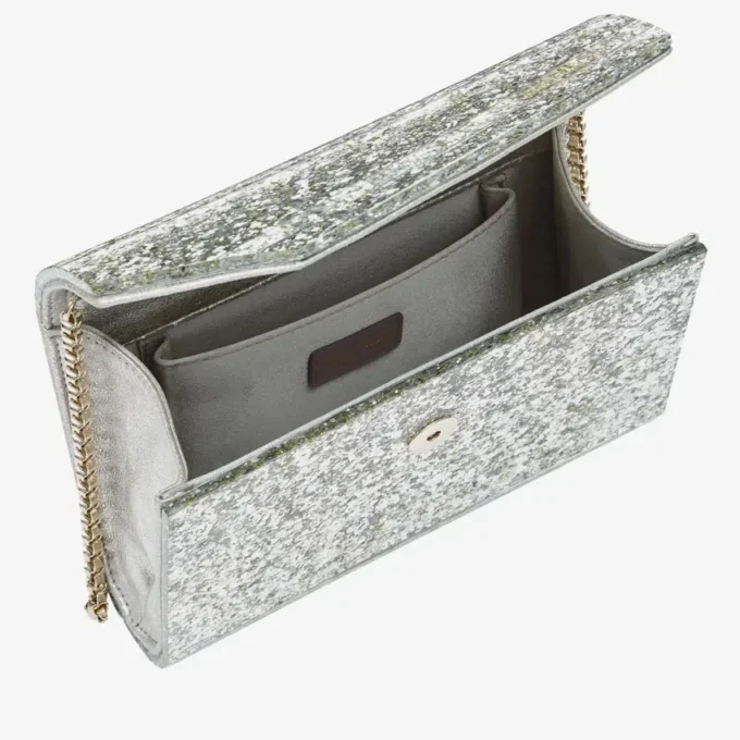 Candy Champagne grovglittrig akrylclutch Candy Champagne grovglittrig akrylclutch
