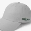 Cap 85 Grå och brittiskt grön basebollkeps i bomull med jimmy choo-logotyp Cap 85 Grå och brittiskt grön basebollkeps i bomull med jimmy choo-logotyp