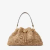 Cinch Medium naturfärgad vävd raffia-axelväska Cinch Medium naturfärgad vävd raffia-axelväska