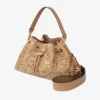 Cinch Medium naturfärgad vävd raffia-axelväska Cinch Medium naturfärgad vävd raffia-axelväska