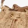 Cinch Medium naturfärgad vävd raffia-axelväska Cinch Medium naturfärgad vävd raffia-axelväska