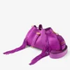 Cinch Medium Violet Orchid Suede Shoulder Bag with Fringes Cinch Medium Violet Orchid Suede Shoulder Bag with Fringes