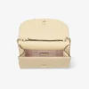 Curve Clutch Buttermilk Quiltad Bikerläderclutch Curve Clutch Buttermilk Quiltad Bikerläderclutch
