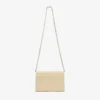 Curve Clutch Buttermilk Quiltad Bikerläderclutch Curve Clutch Buttermilk Quiltad Bikerläderclutch