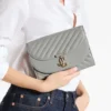 Curve Clutch Dove Quilted Biker Leather Clutch Bag Curve Clutch Dove Quilted Biker Leather Clutch Bag
