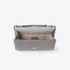 Curve Clutch Dove Quilted Biker Leather Clutch Bag Curve Clutch Dove Quilted Biker Leather Clutch Bag