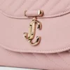 Curve Clutch Rose Quiltad bikerläder-clutchväska Curve Clutch Rose Quiltad bikerläder-clutchväska