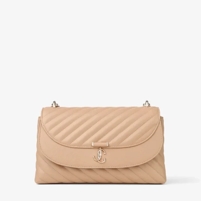 Curve Cross Body Medium Chai Quilted Biker Leather Crossbody Bag Curve Cross Body Medium Chai Quilted Biker Leather Crossbody Bag