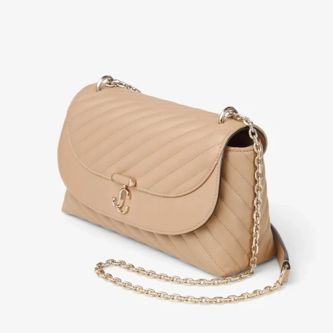 Curve Cross Body Medium Chai Quilted Biker Leather Crossbody Bag Curve Cross Body Medium Chai Quilted Biker Leather Crossbody Bag