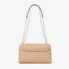 Curve Cross Body Medium Chai Quilted Biker Leather Crossbody Bag Curve Cross Body Medium Chai Quilted Biker Leather Crossbody Bag