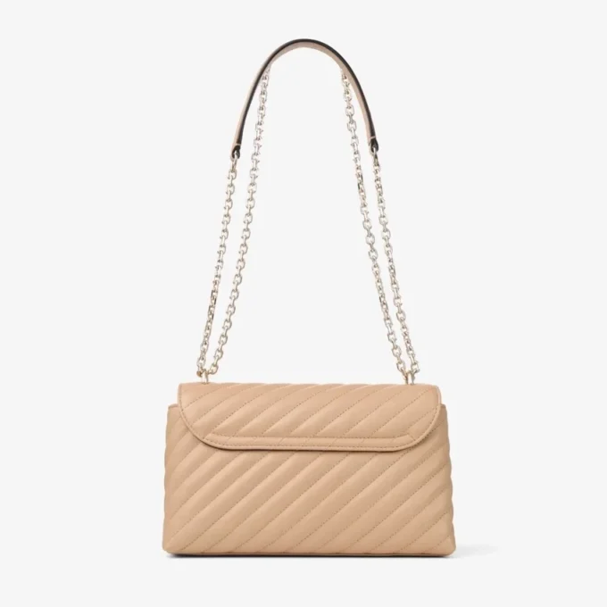 Curve Cross Body Medium Chai Quilted Biker Leather Crossbody Bag Curve Cross Body Medium Chai Quilted Biker Leather Crossbody Bag