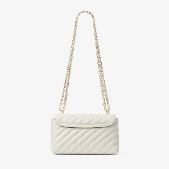 Curve Crossbody Small Latte – quiltad crossbody-väska i nappaläder