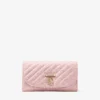 Curve-plånbok med kedja Rose Quilted jimmy choo Lace-plånbokskedja med kristall-JC-bar Curve-plånbok med kedja Rose Quilted jimmy choo Lace-plånbokskedja med kristall-JC-bar