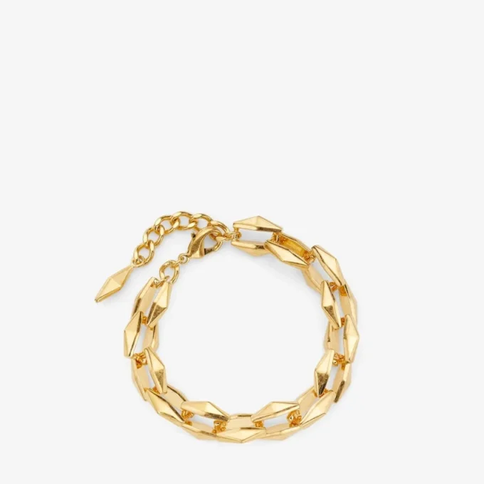 Diamantkedjearmband Diamantkedjearmband med guldfinish Diamantkedjearmband Diamantkedjearmband med guldfinish