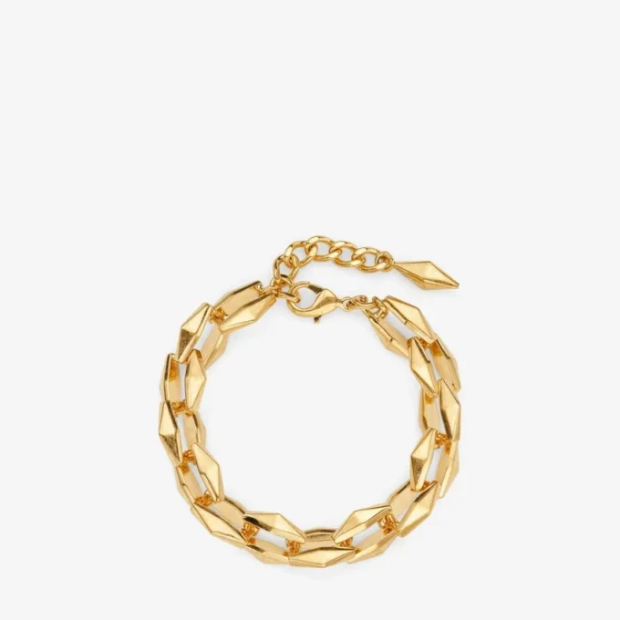 Diamantkedjearmband Diamantkedjearmband med guldfinish Diamantkedjearmband Diamantkedjearmband med guldfinish