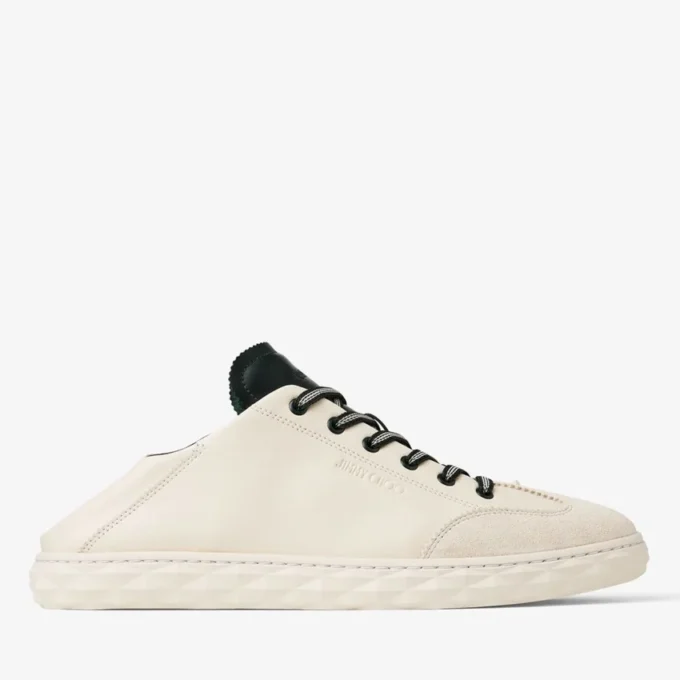 Diamond Flex M Latte och British Green lädermix låga sneakers