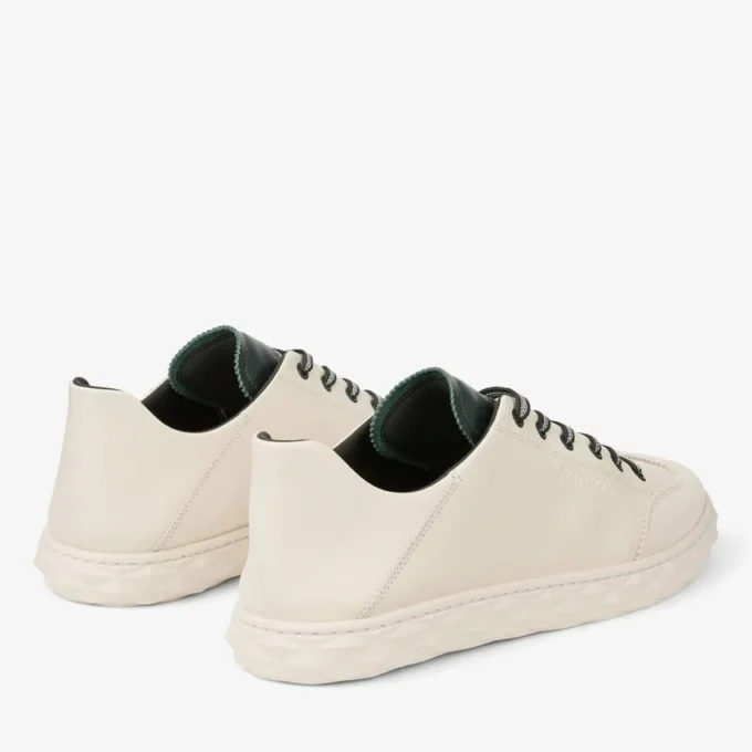 Diamond Flex M Latte och British Green lädermix låga sneakers