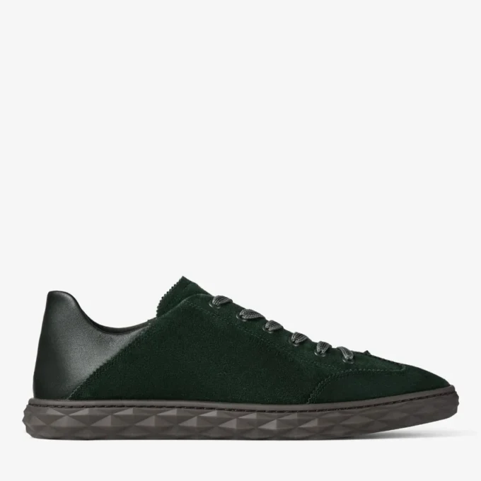 Diamond Flex M Låga sneakers i brittiskt grönt mocka och lädermix