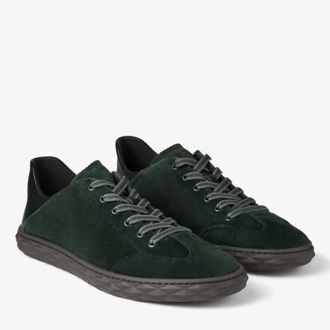 Diamond Flex M Låga sneakers i brittiskt grönt mocka och lädermix
