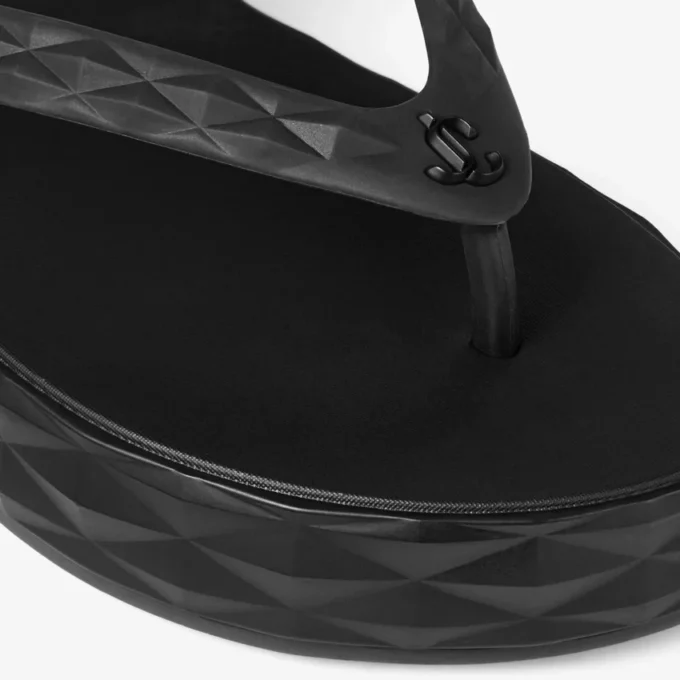 Diamond Flip Flop Svarta gummisandaler Diamond Flip Flop Svarta gummisandaler