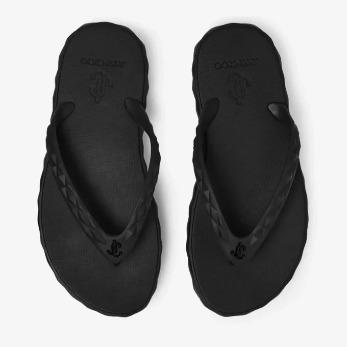 Diamond Flip Flop Svarta gummisandaler Diamond Flip Flop Svarta gummisandaler