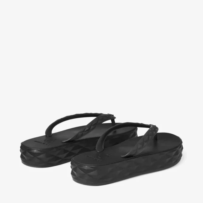 Diamond Flip Flop Svarta gummisandaler Diamond Flip Flop Svarta gummisandaler