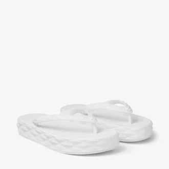 Diamond-flip-flops i optiskt vitt gummi