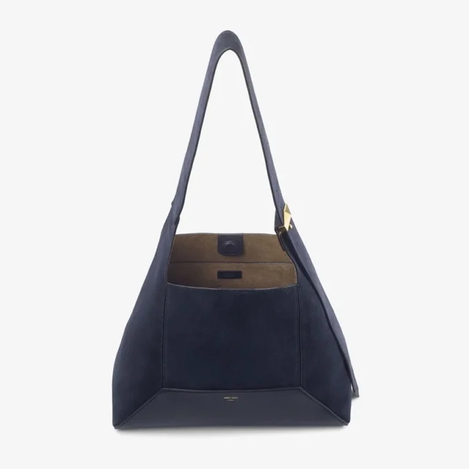 Diamond Hobo Medium marinblå axelväska i mocka Diamond Hobo Medium marinblå axelväska i mocka