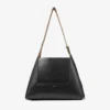 Diamond Hobo Medium svart läderaxelväska