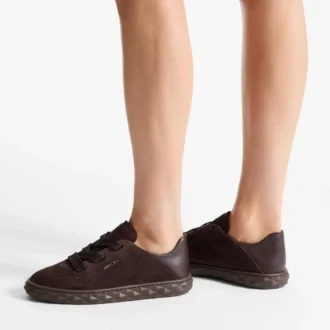 Diamond Light Flex F Chokladbruna sneakers i mocka och läder