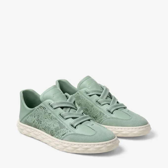 Diamond Light Flex F Låga sneakers i lädermix och perforerat läder
