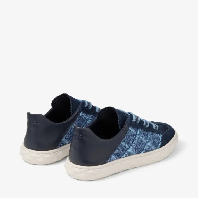 Diamond Light Flex F Marine lädermix och crosshatch-denim-sneakers Diamond Light Flex F Marine lädermix och crosshatch-denim-sneakers