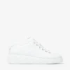 Diamond Light Maxi F Vita låga sneakers i nappaläder med plattformsula Diamond Light Maxi F Vita låga sneakers i nappaläder med plattformsula