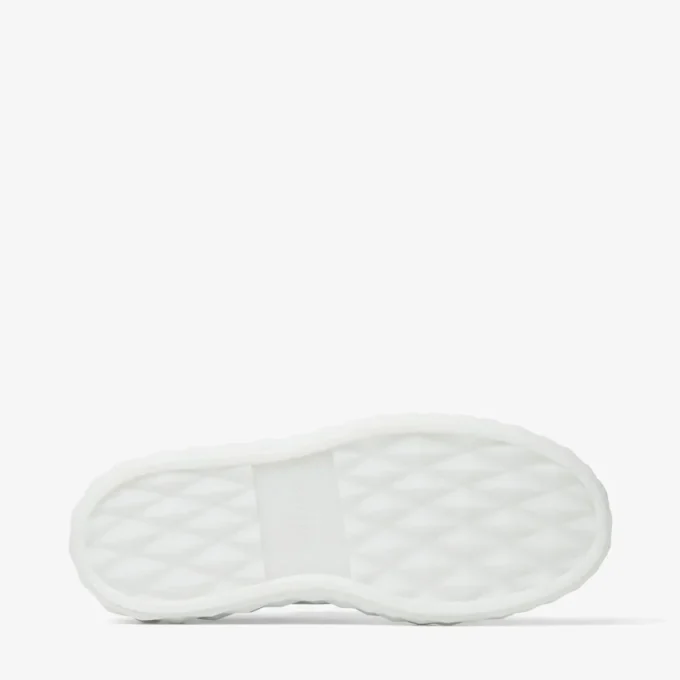 Diamond Light Maxi F Vita låga sneakers i nappaläder med plattformsula Diamond Light Maxi F Vita låga sneakers i nappaläder med plattformsula