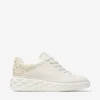 Diamond Maxi F Ii Latte Nappa Leather Pearl Trainers