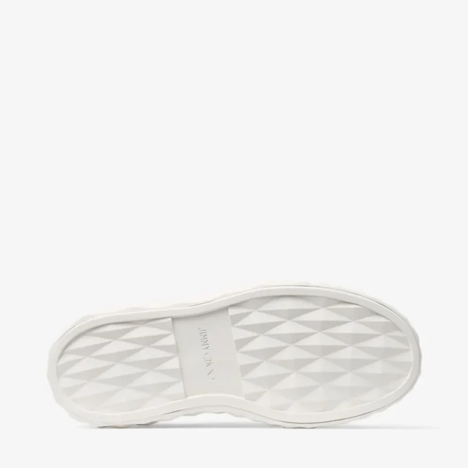 Diamond Maxi F Ii Latte Nappa Leather Pearl Trainers