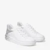 Diamond Maxi F II Vita & silverglittriga sneakers i nappaläder Diamond Maxi F II Vita & silverglittriga sneakers i nappaläder